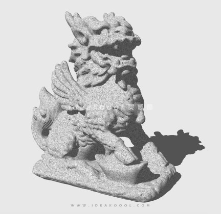 狮子神兽雕塑丨