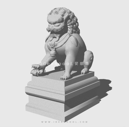 石狮子雕塑丨