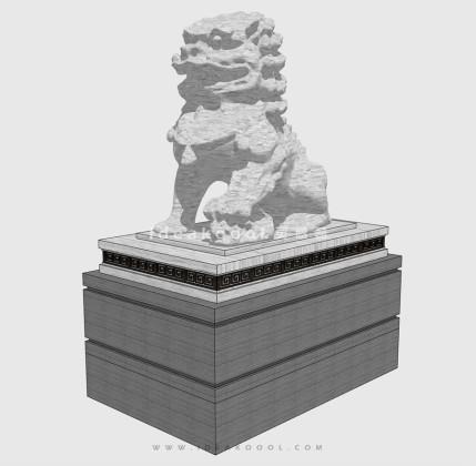 石狮子雕塑丨