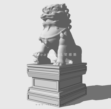 石狮子雕塑丨