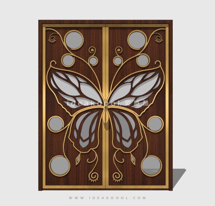 蝴蝶门窗屏风隔断丨