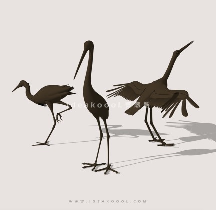 鹤雕塑丨