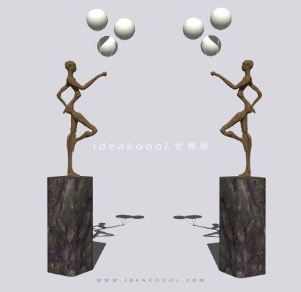 抽象人物雕塑丨