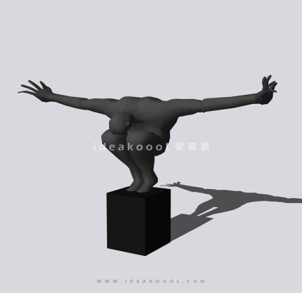 抽象人物雕塑丨
