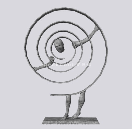 抽象人物雕塑丨