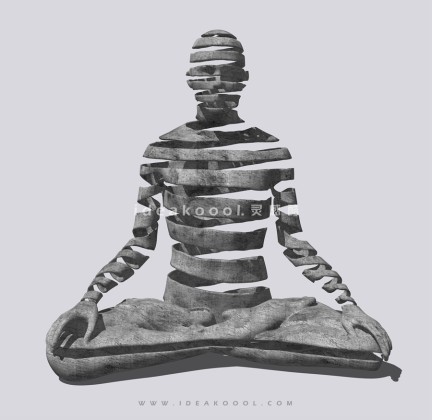 抽象人物雕塑丨