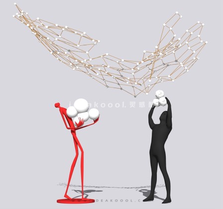 抽象人物雕塑丨