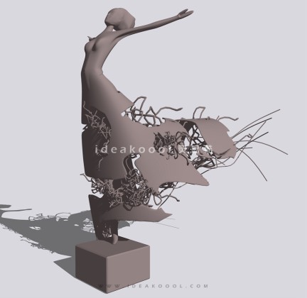 抽象人物雕塑丨