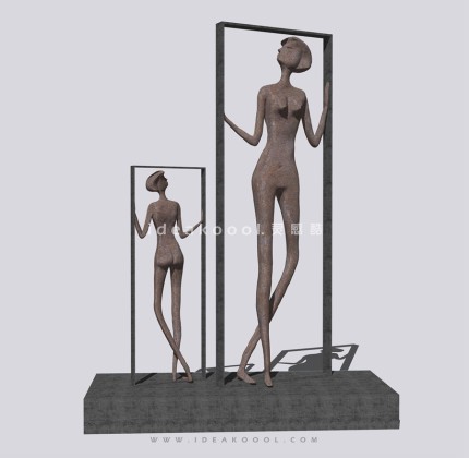 抽象人物雕塑丨