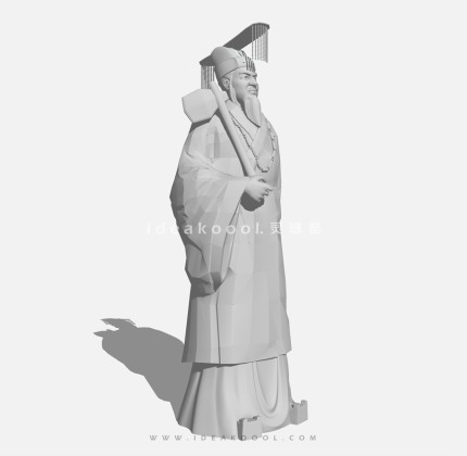 古代皇帝人物雕塑丨