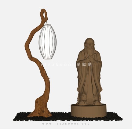 孔子圣贤人物雕塑丨