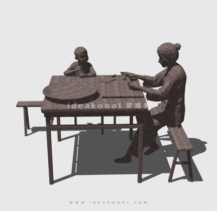 古代人物雕塑丨