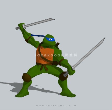 忍者神龟人物雕塑丨