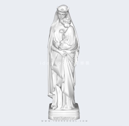 欧式圣母人物石膏雕塑丨
