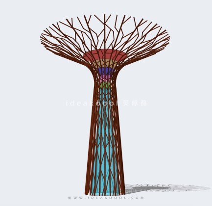 植物树木造型观景塔花架廊架丨