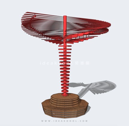 创意旋转树形景观廊架座椅雕塑丨