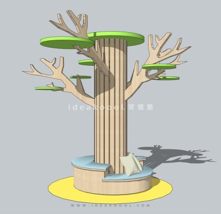 树形柱子装饰家具座椅丨