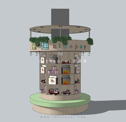 柱子装饰书架座椅家具丨