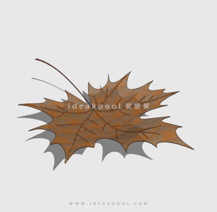 树叶植物雕塑丨