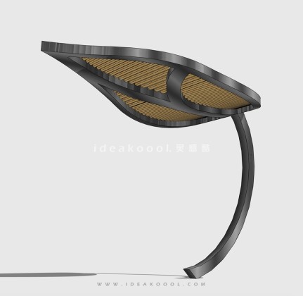 树叶雕塑廊架丨