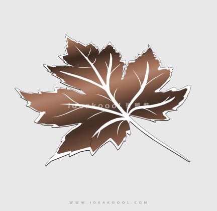 树叶雕塑铺装图案剪影丨