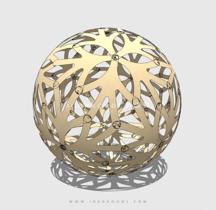 抽象镂空球形雕塑丨