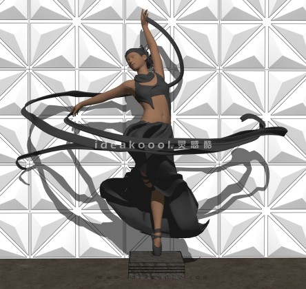 舞蹈跳舞人物雕塑丨