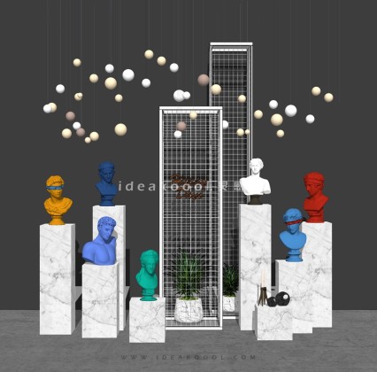 欧式石膏人像雕塑摆件合集丨