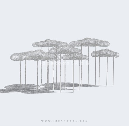 抽象云朵雕塑丨