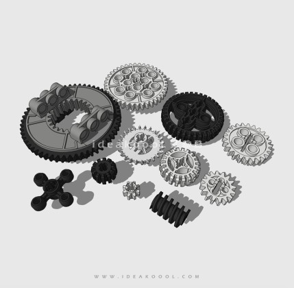 齿轮工业遗迹设备雕塑小品丨