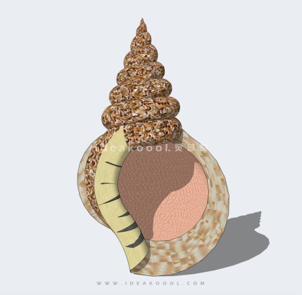 海螺雕塑小品丨