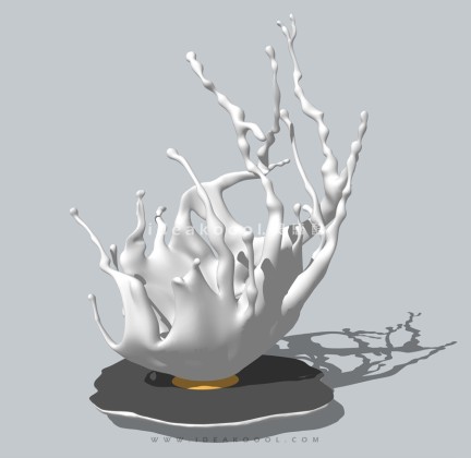 水花飞溅雕塑小品丨