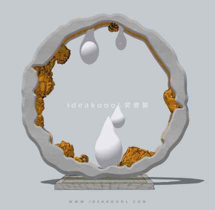 水滴雕塑丨
