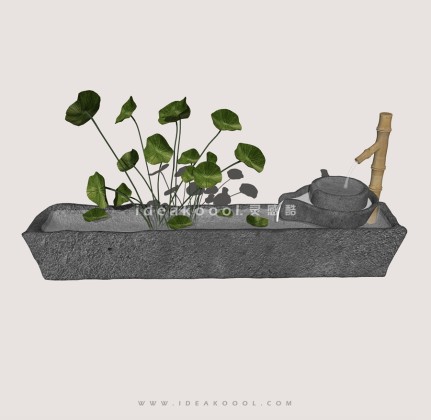 中式马槽石槽丨