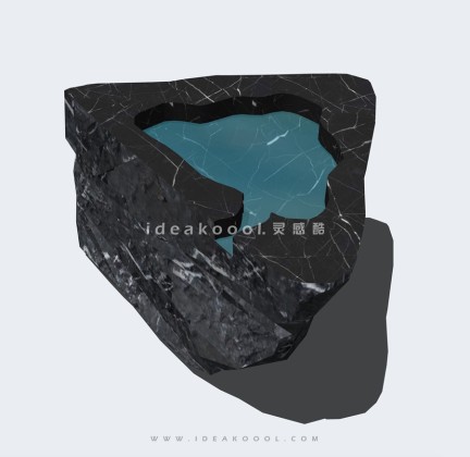 中式禅意置石水景丨