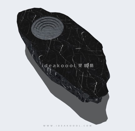 中式禅意置石水景丨