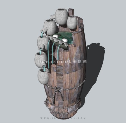 流水水钵水景丨