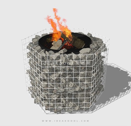 篝火 柴火堆 火盆 火焰丨