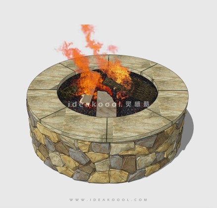 篝火 柴火堆 火盆 火焰丨