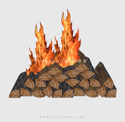 篝火 柴火堆 火盆 火焰丨
