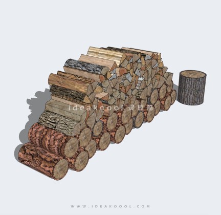 木头树桩 木柴丨