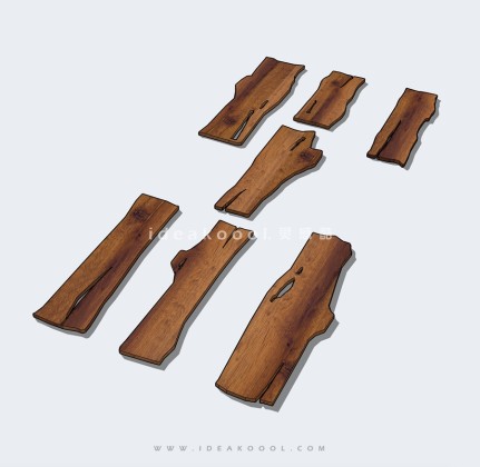 木头树桩 木柴 木板丨