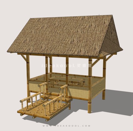 茅草亭竹亭子廊架丨