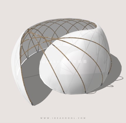 创意竹艺廊架丨