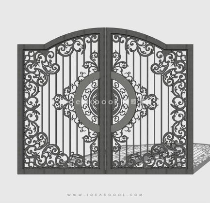 欧式铁艺入口大门