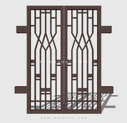 住宅入户铁艺大门 别墅入口大门