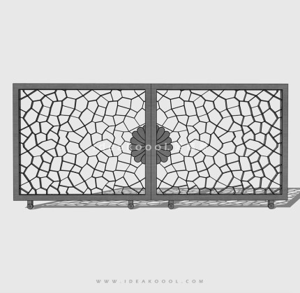 现代铁艺大门 平移门