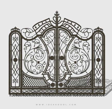 欧式铁艺入口大门