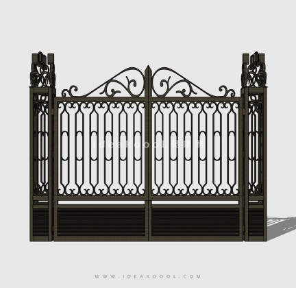 欧式铁艺入口大门