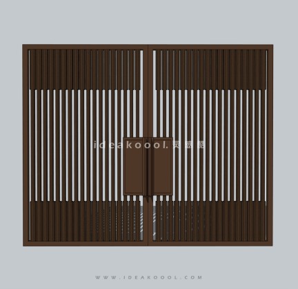 现代铁艺入口大门